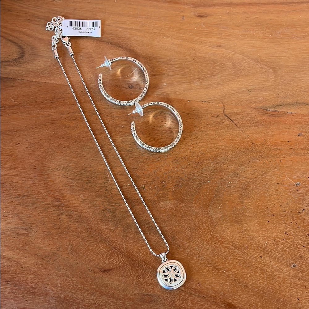 Brighton Silver Necklace with Elegant Pendant